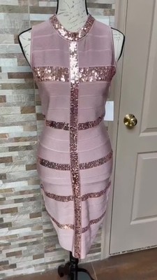 pink and gold bandage dress maze print gold button sleeveless bandage dress Hot Pink / Small