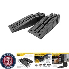 Portable Stackable Vehicle Ramps - 3250 Lbs Per Ramp Safe And Reliable Design