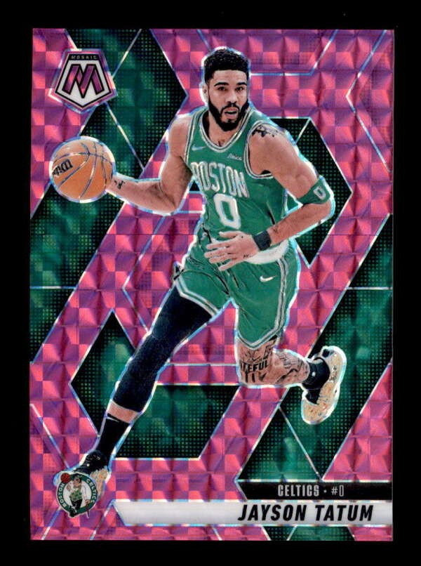 JAYSON TATUM 2024/25 PANINI MOSAIC #188 PINK PRIZM PARALLEL #136/175 BF8741