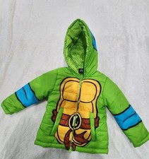 Teenage Mutant Ninja Turtles Boys Size 3T Zip Up Coat With Hood