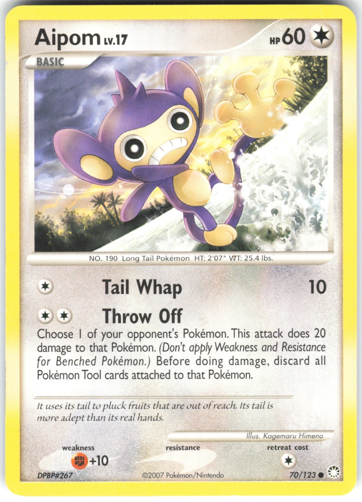 Aipom 70/123 Mysterious Treasures Common Pokemon Card HP