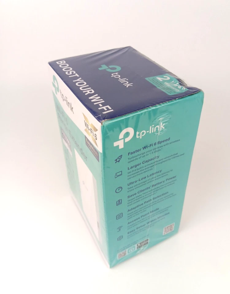 TP-Link AX1500 WiFi 6 Range Extender RE500X White Wall Plug 1500 Ft Dual Band - Image 2 of 3