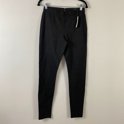 J.Crew Pixie Ponte Pants Womens 6 Tall Gray Slim Zip Front High Rise Stretch