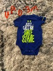 Boys Under armour bodysuit size 0-3 months short sleeve multicolor  — photo 1