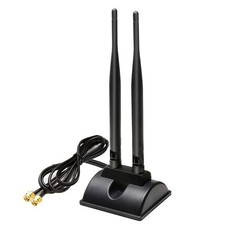 High Gain 2.4G/5G Dual Band WiFi Antenna SMA Female Connector W/ Magnetic Base