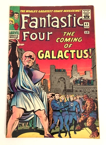 Fantastic Four 48 Vintage Silver Age Marvel Comics 1966 Galactus