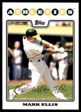 Mark Ellis 2008 Topps #394 Oakland Athletics MLB READ FREE SHIPPING AutographDen