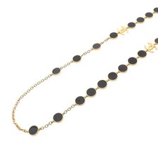 Chanel Coco Mark Necklace Gold/Black