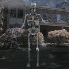 TALKING 8 FT SKELETON Animated Outdoor Yad Decoration