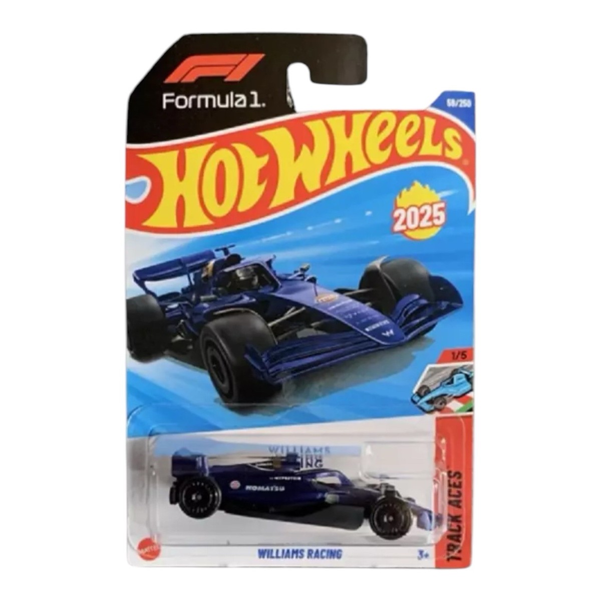 Hot Wheels 2025 Williams Racing Formula 1, #59/250, Case-F