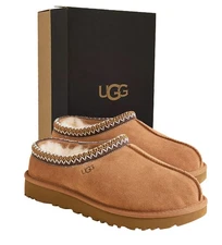 NIB 100% UGG Brand Men's Tasman II Chestnut Slip on Shoes Slippers Sandals