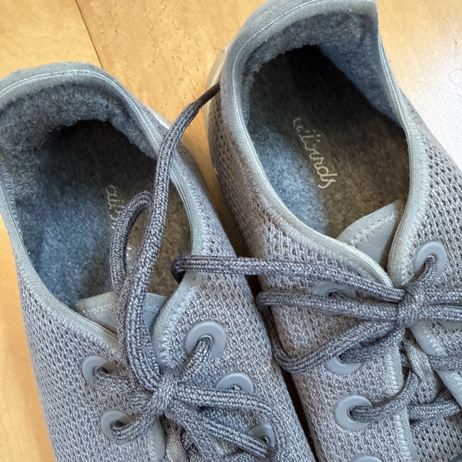GRAY ALLBIRDS MENS Size 12 pair of Allbirds Tree Runners in a grey colorway image 5