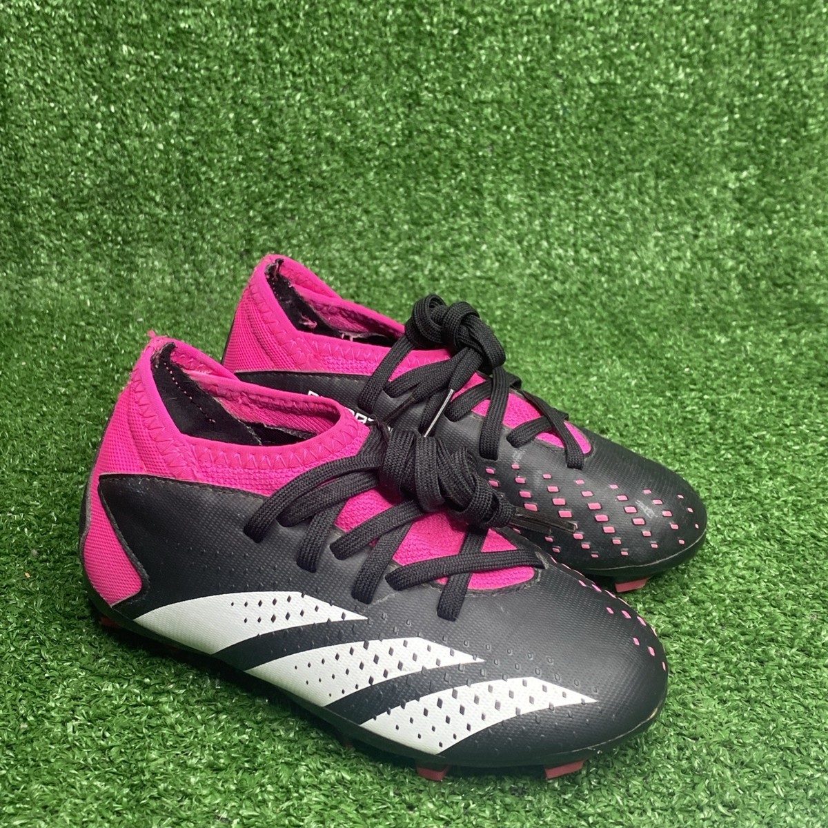Adidas SZ 10.5 Child Predator Accuracy.3 FG Soccer Cleats Black