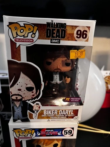 Funko Pop! Biker Daryl #96, The Walking Dead, TWD, Bloody, PX Exclusive, AMC TV