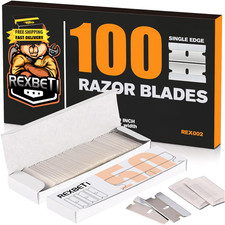100PCS Single Edge Razor Blades, Industrial Razor Blades for Scraper, Suitable f