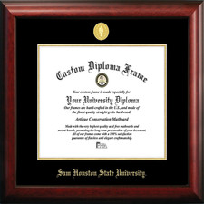 Campus Images Sam Houston State University 11 X 14 Satin Mahogany Diploma Frame