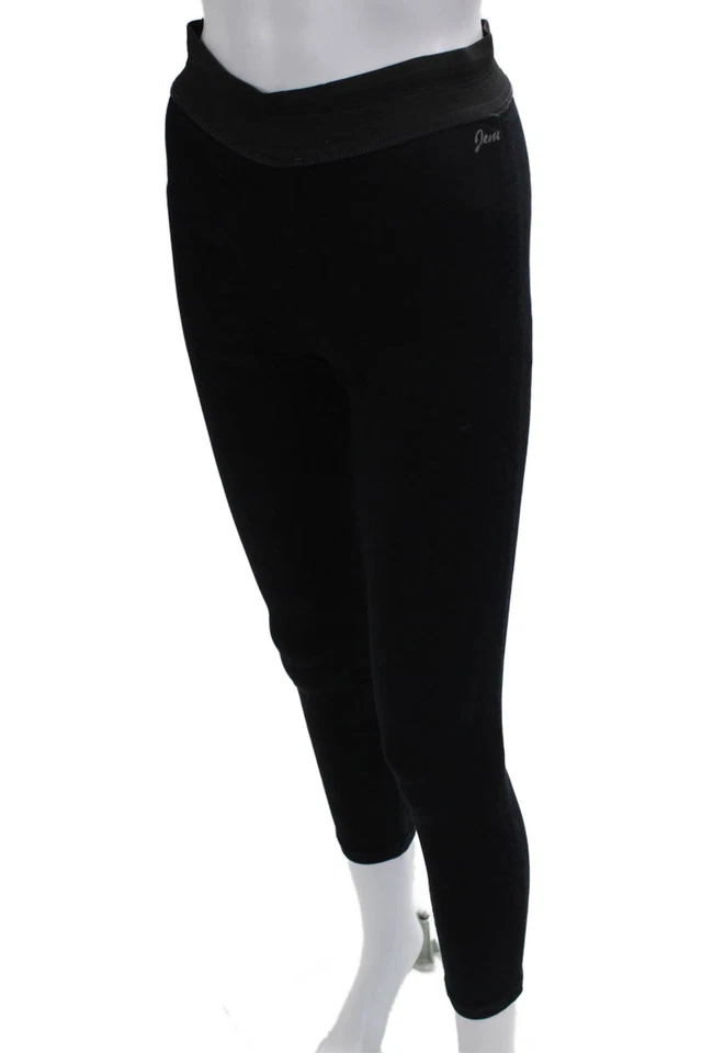 Jegging al tobillo para mujer Goldsign negro mezcla de poli nailon talla 27 Foto 2 de 4
