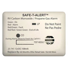 Safe-T-Alert 25-741-WT 25 Series White Surface Mount Propane/LP Gas Alarm