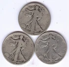 Lot of 3 - Walking Liberty Half Dollars + 1923-S, 1927-S, 1928-S + No Reserve!