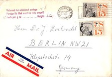 Correo Aéreo Emisiones 15c Redibujado Estatua de la Libertad Edición Aérea 1961 Nueva York, Nueva York Airma