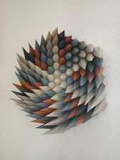 3d Printed Geometric Wall Sculpture Custom Colors!