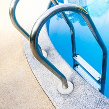 2 Pcs Pool Railing Caps Ladder-bumpers Swimming Plates Outdoor Cover