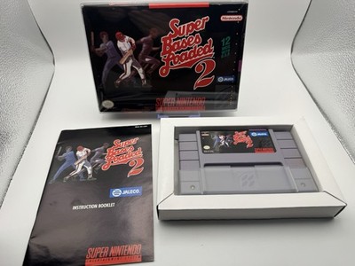 Super Bases Loaded 2 - SNES - CIB W/ Game, Box & Manual! Tested! See Pics!