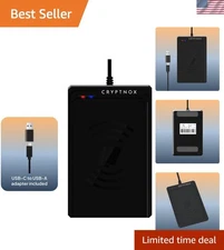 Contactless Smart Card Reader  14443 Mifare Compliant USB-C USB-A Security