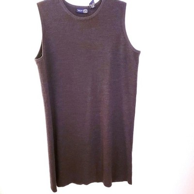 Venezia Vintage Wool Blend Ribbed Knit Midi Sweater Dress Size 18/20 EUC