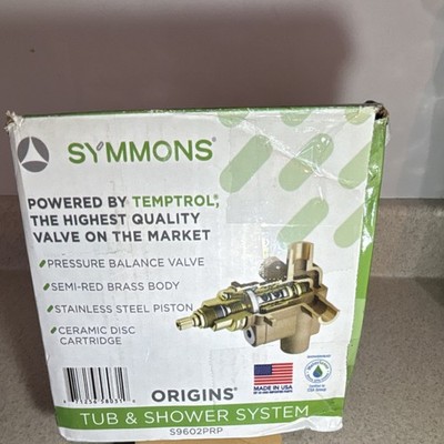 Symmons Origins Tub & Shower System S9602PRP missing Shower Valve Plate