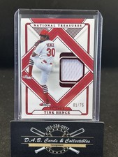 2025 National Treasures Tink Hence Threads Red JERSEY PATCH #/75 Cardinals J01