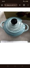 le creusets condiment pots with spoons