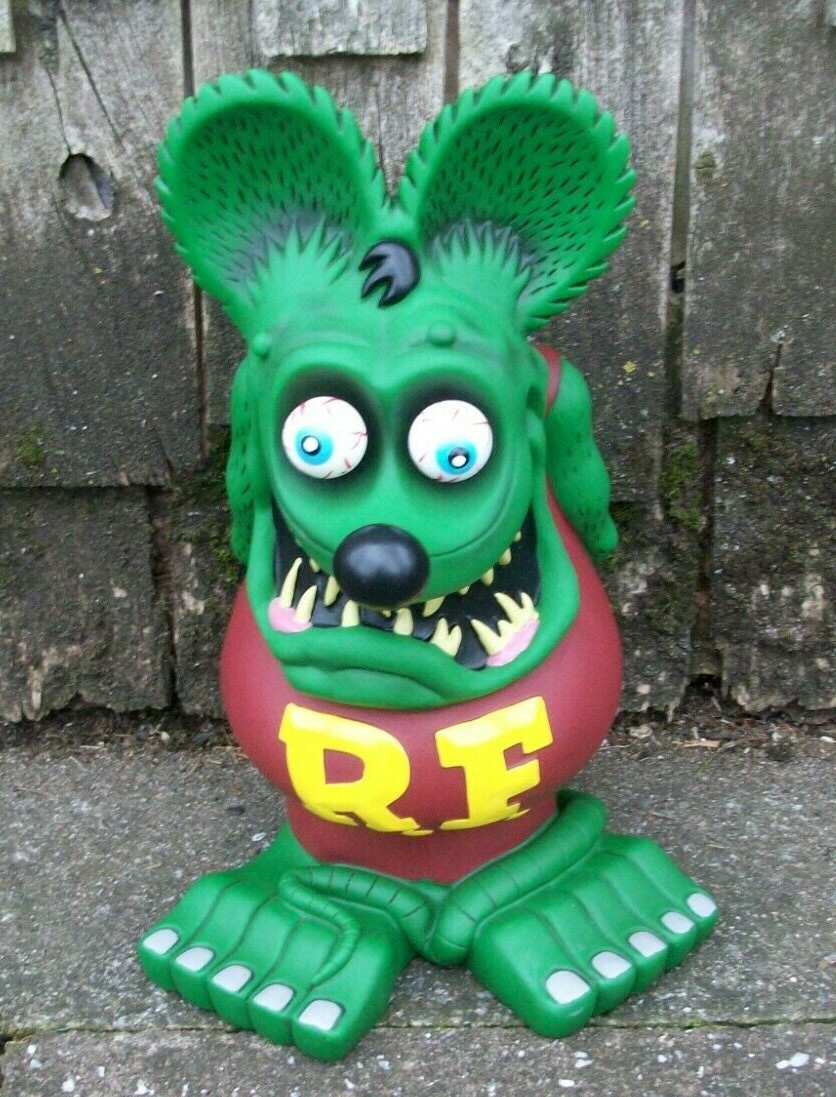 その他 00s Rat Fink Figure Limited 500 Ed Big Daddy Roth Rat Fink Funko Plastic 12
