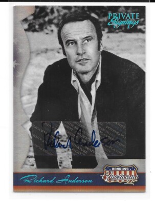 2008 Donruss Americana Richard Anderson AUTO Signed SP /252 6 Million Dollar Man