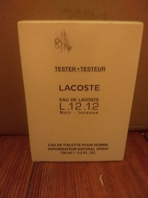 LACOSTE NOIR INTENSE Men 3.3oz Tester New Unused