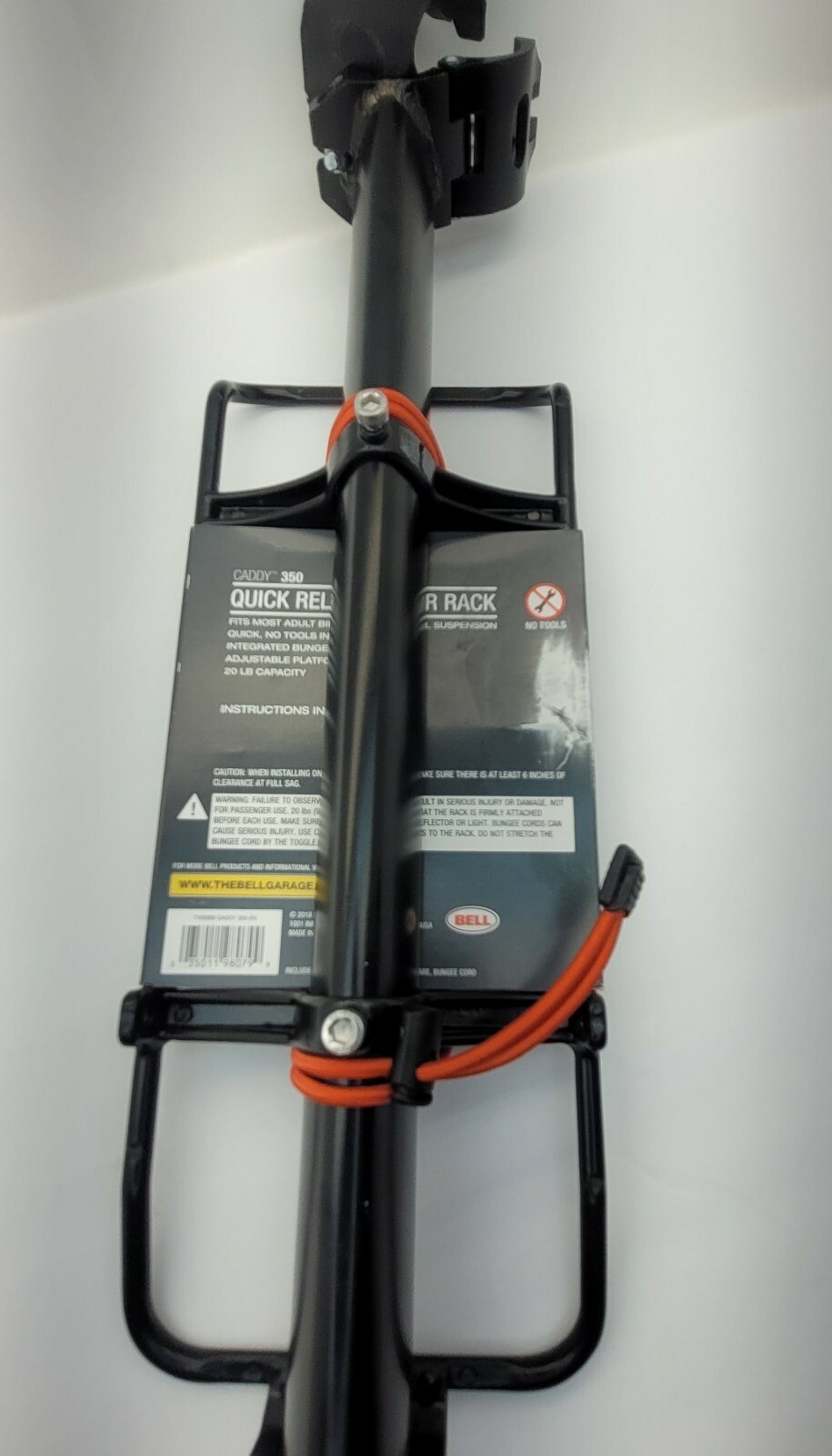 Bell Caddy 350 Quick Release Rear Bike Rack 20 lb. Adjustable Platform