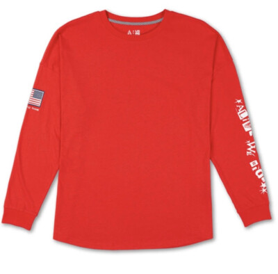 Volcom USST Stone Long-Sleeve T-Shirt Red Long sleeve Tee US Snowboard Team XL