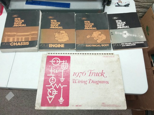 1976 Ford Truck Shop Manual Set F100 F250 F350 BRONCO ECONOLINE