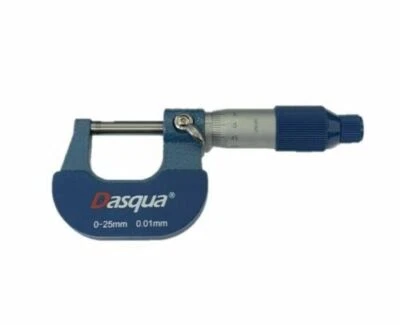 0-25MM METRIC EXTERNAL OUTSIDE MICROMETER CALIPER PRECISION BY DASQUA 4111-6405