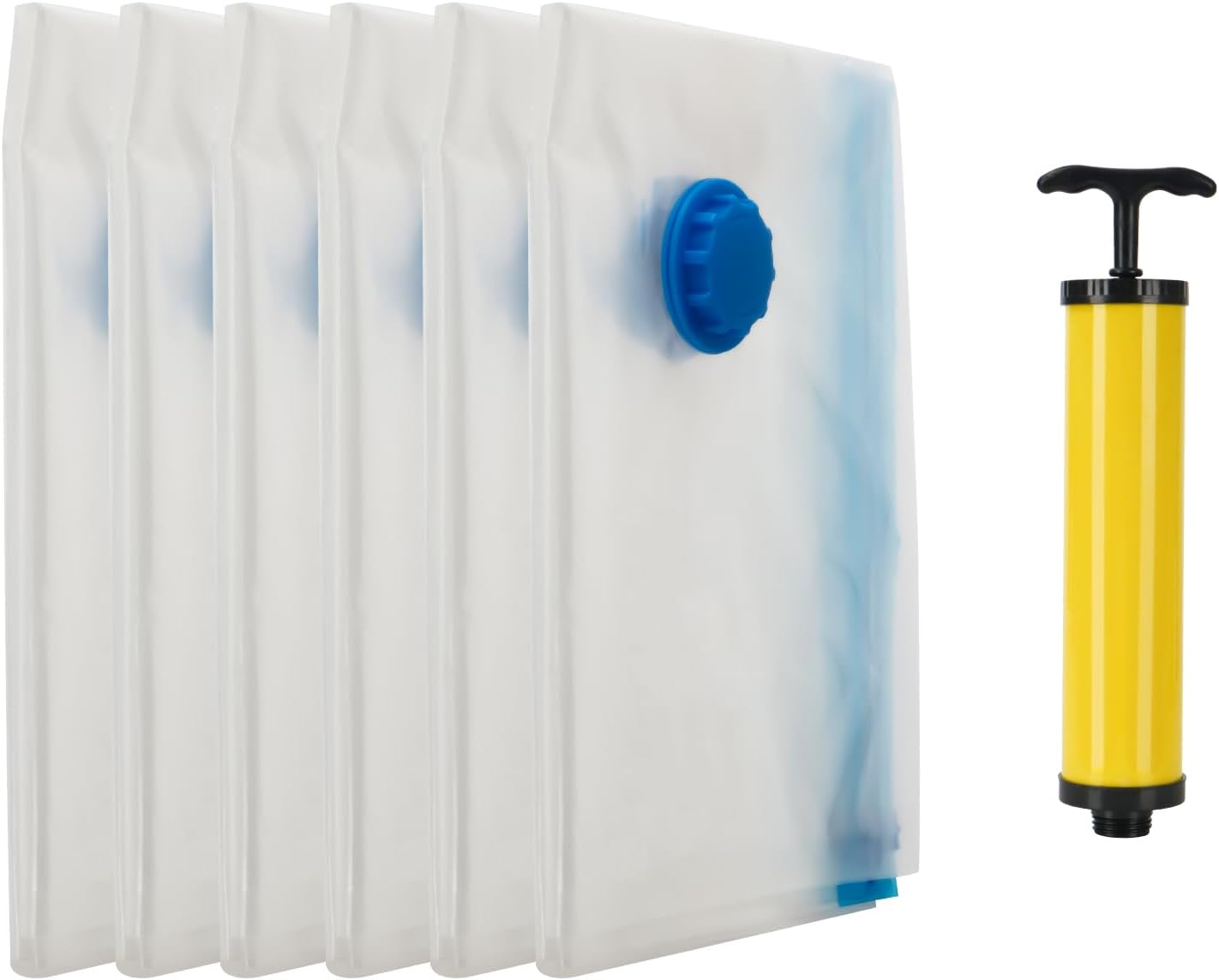 6 Pack Medium Vacuum Storage Bags Space Saver Bags for Clothes, Bedding, Pillows