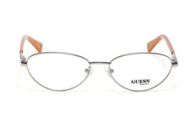 GUESS GU8238 008 Silver Metal Oval Optical Eyeglasses Frame  display picture 1