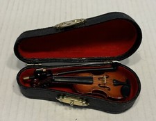 Violin Music Instrument Miniature Replica with Case