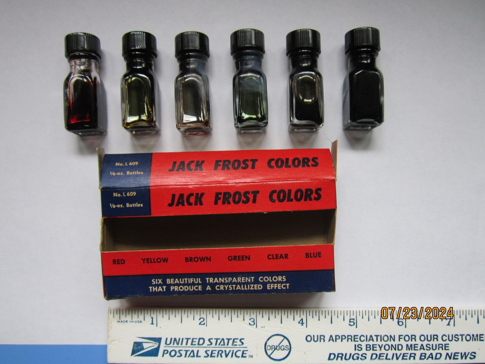 "Jack Frost Colors" Hazel Pearson Handicrafts vintage 1960s SET complete crystal