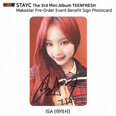 StayC The 3rd Mini Album TEENFRESH MAKESTAR POB Member Signed
