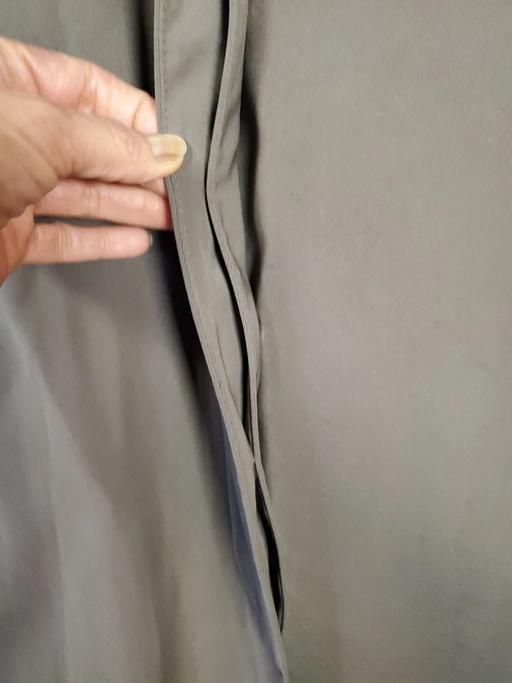 Fleet Street Womens Lined Trench Coat Size 10P Green - Image 4 of 4