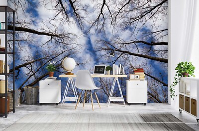 3D Branch Sky ZHUA928 Wallpaper Wall Murals Removable Self-adhesive Ann