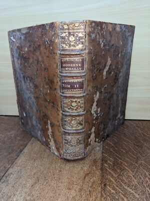 altes Buch - Bailly - Geschichte der modernen Astronomie, Band 2 - 1779 - E.O