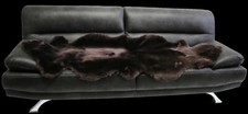 Beau Coussin de Canapé en Véritable Peau Mouton,Braun,Brun,Sofaauflage,Fauteuil