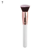 Foundation-Make-Up-Pinsel Flacher Runder Kopf Loser Puderpinsel Rouge-Pinsel ,