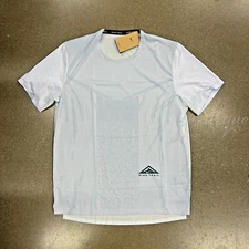 Nike Men Dri-Fit Rise 365 Trail Running Top Shirt DM4646-086 Bluish Grey Size L